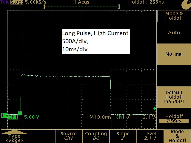 1.3KA/60ms Ultra Wide Pulse Waveform